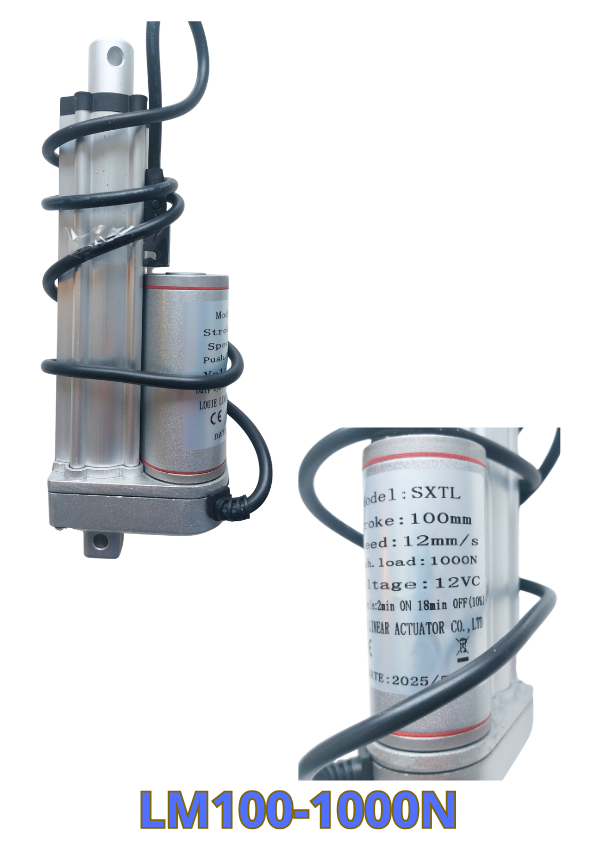 Lineaarimoottori 12V 100mm 1000N