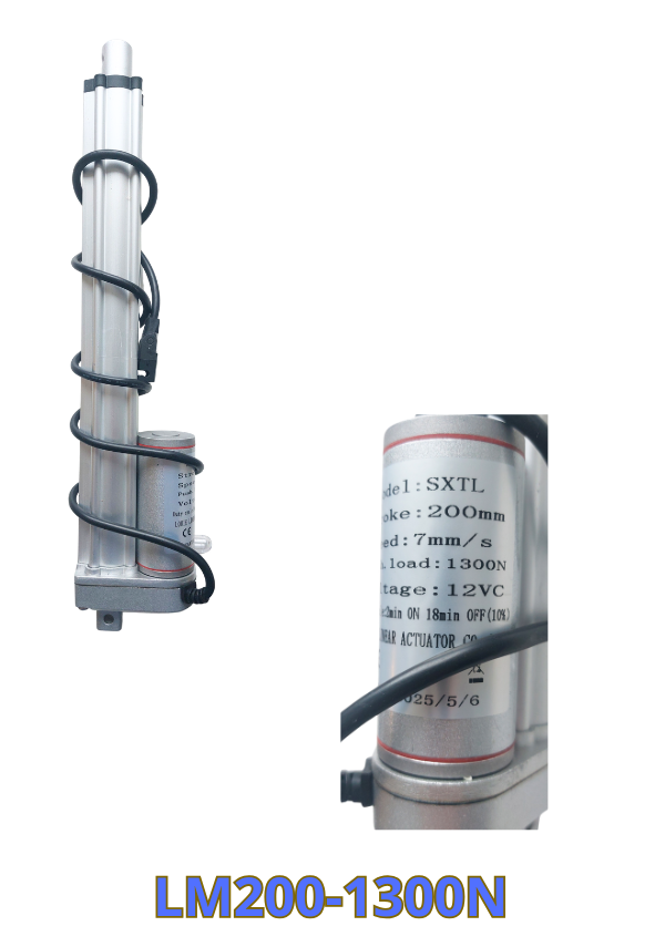 Lineaarimoottori 12V 200mm 1300N