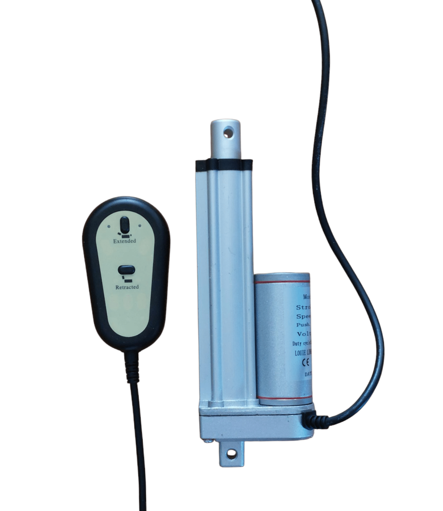 Lineaarimoottori 12V 100mm 1300N Kytkin-ohjaus