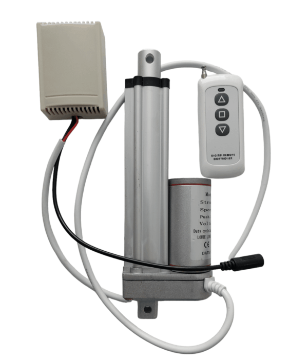 Lineaarimoottori 12V 100mm 1300N Kauko-ohjaus