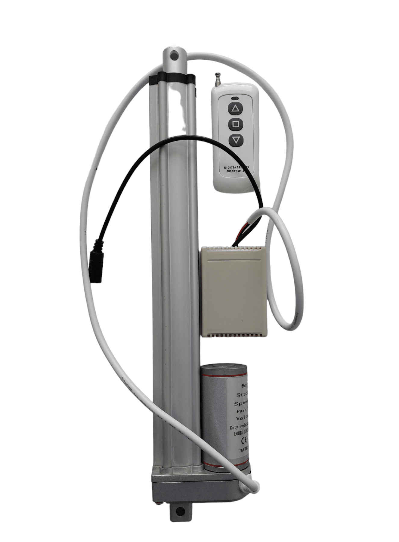 Lineaarimoottori 12V 250mm 1300N Kauko-ohjaus