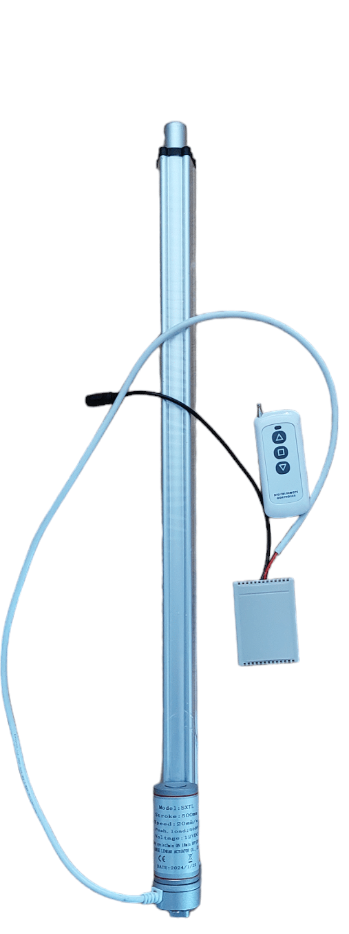 Lineaarimoottori 12V 400mm 1000N Kauko-ohjaus