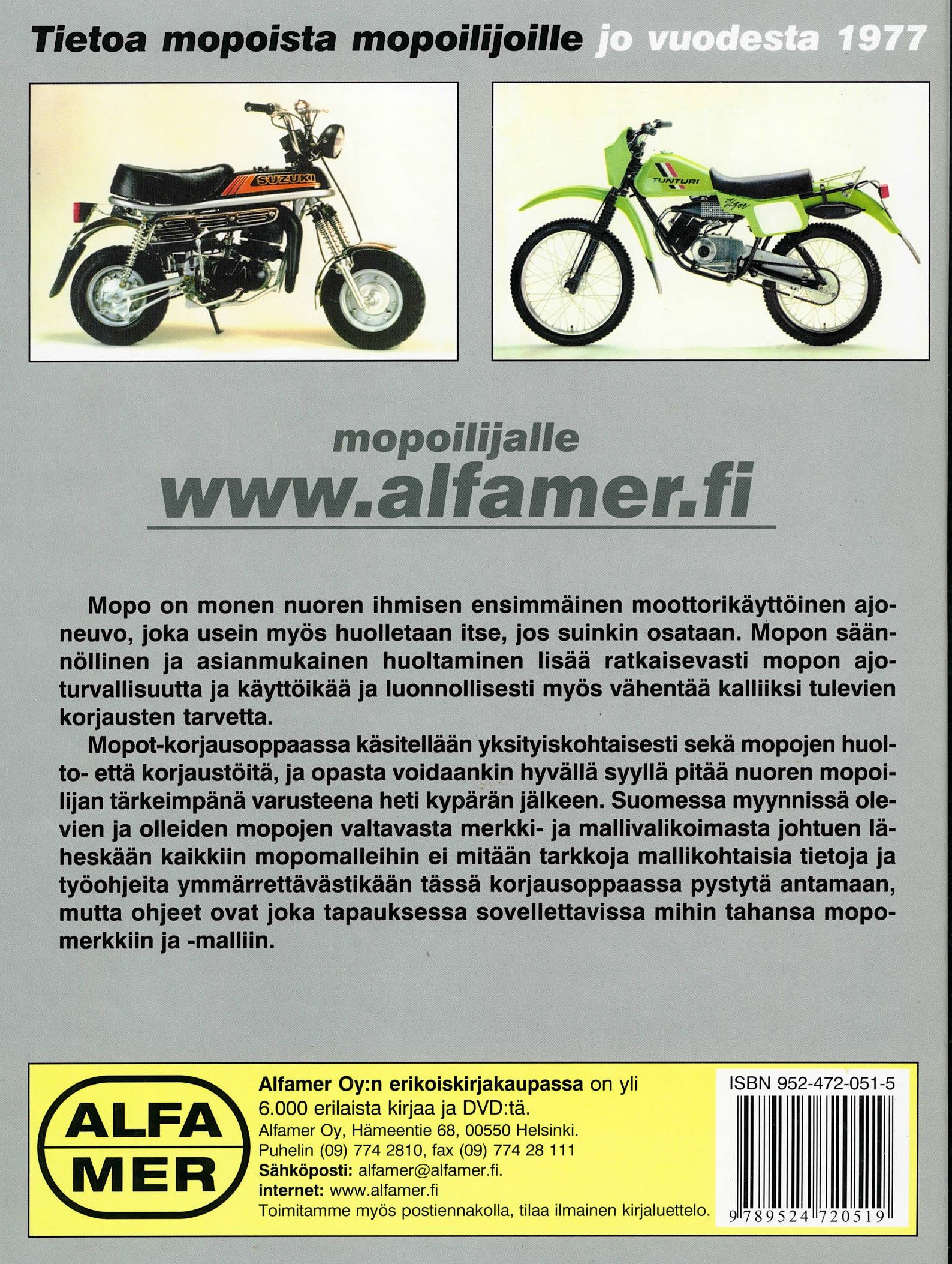 Skootterimopo Korjausopas; Alfamer kirja, antikvariaatti - Image 2