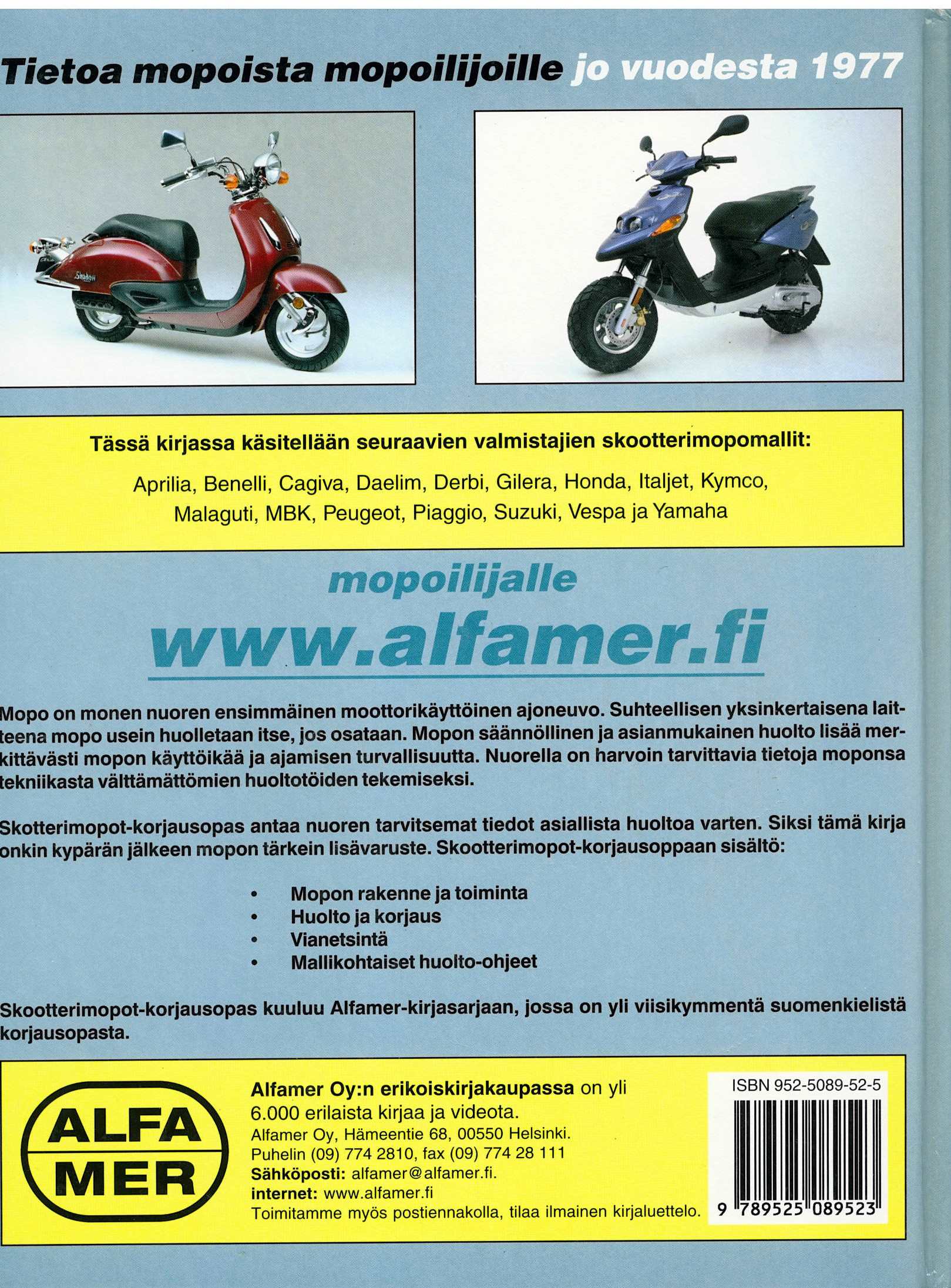 Skootterimopo Korjausopas; Alfamer kirja, antikvariaatti - Image 3