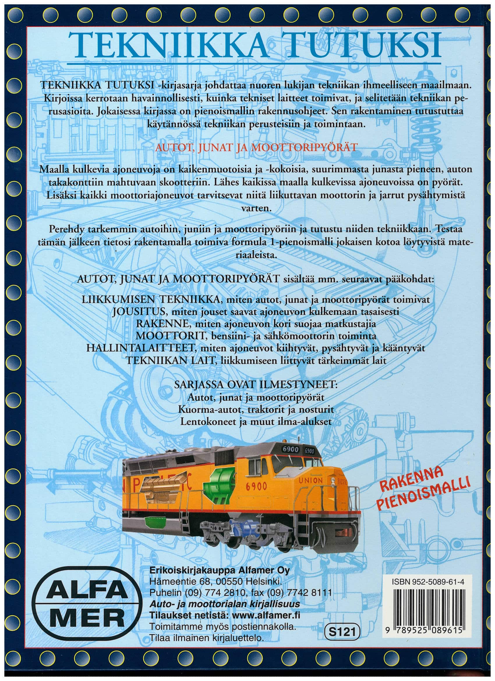 Autot Junat ja Moottoripyörät - Lastenkirja; Alfamer -kirja - Image 2