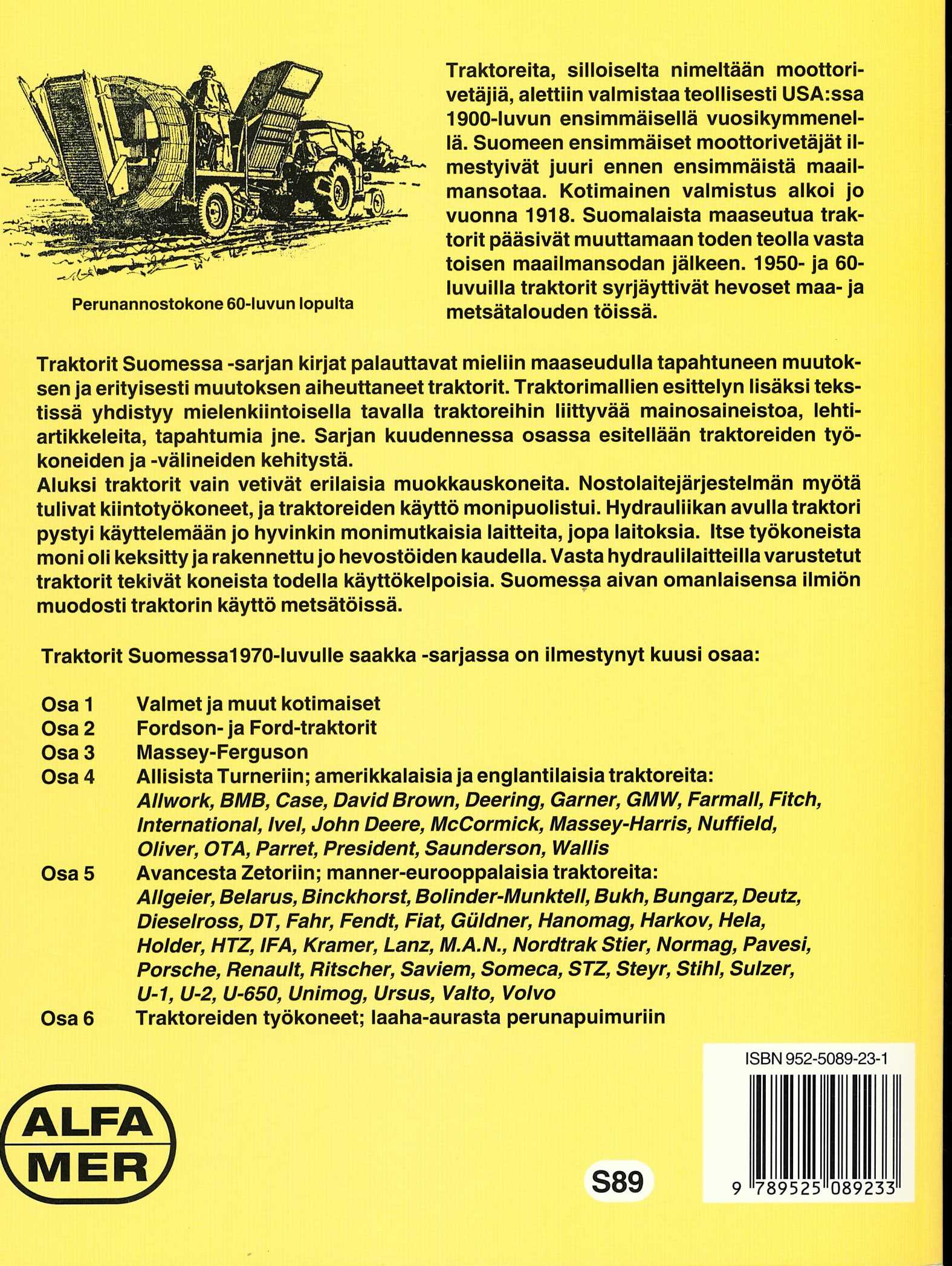 Traktoreiden työkoneet; Alfamer -kirja - Image 2