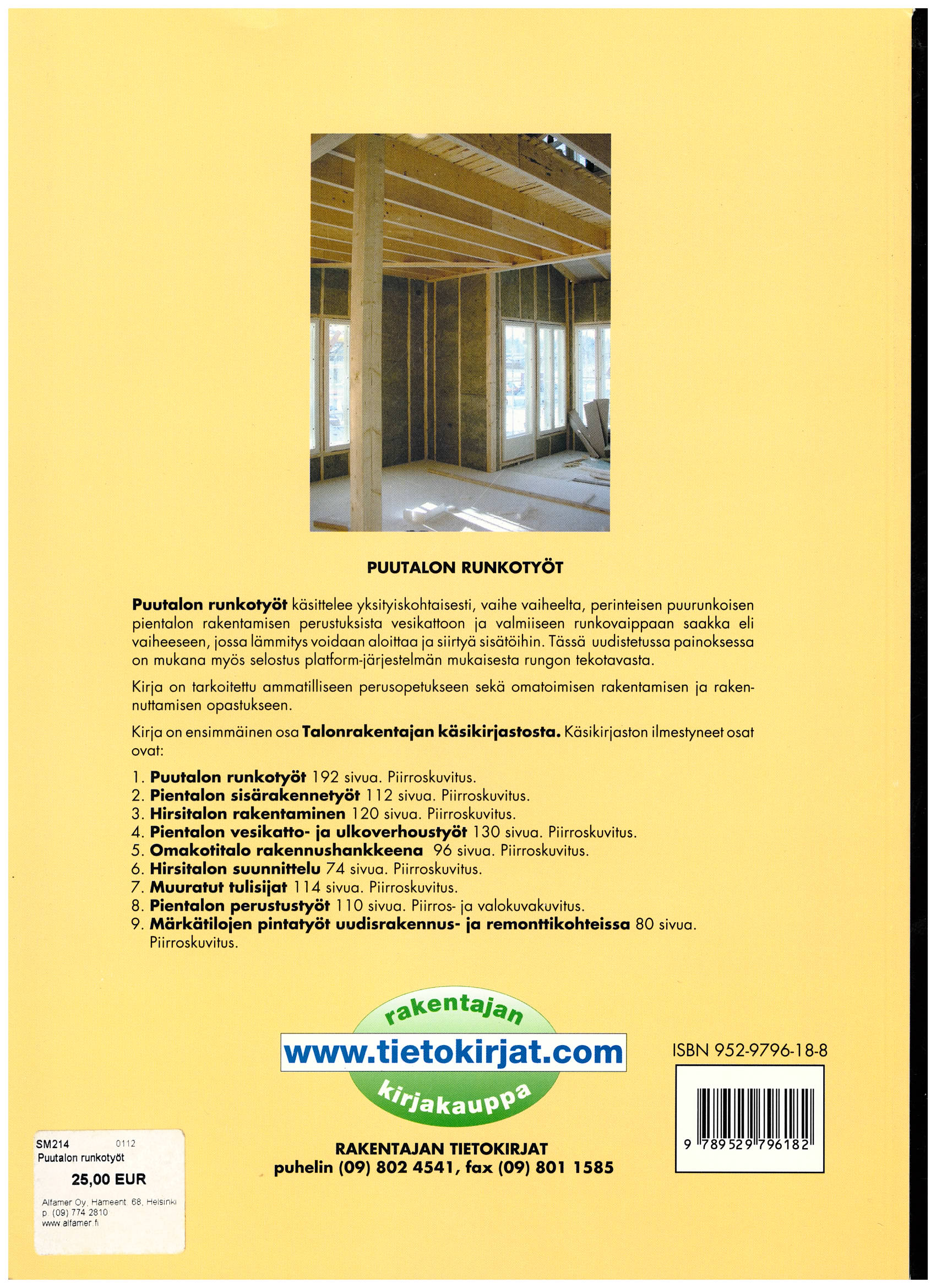 Puutalon Runkotyöt antikvariaattikirja - Image 2