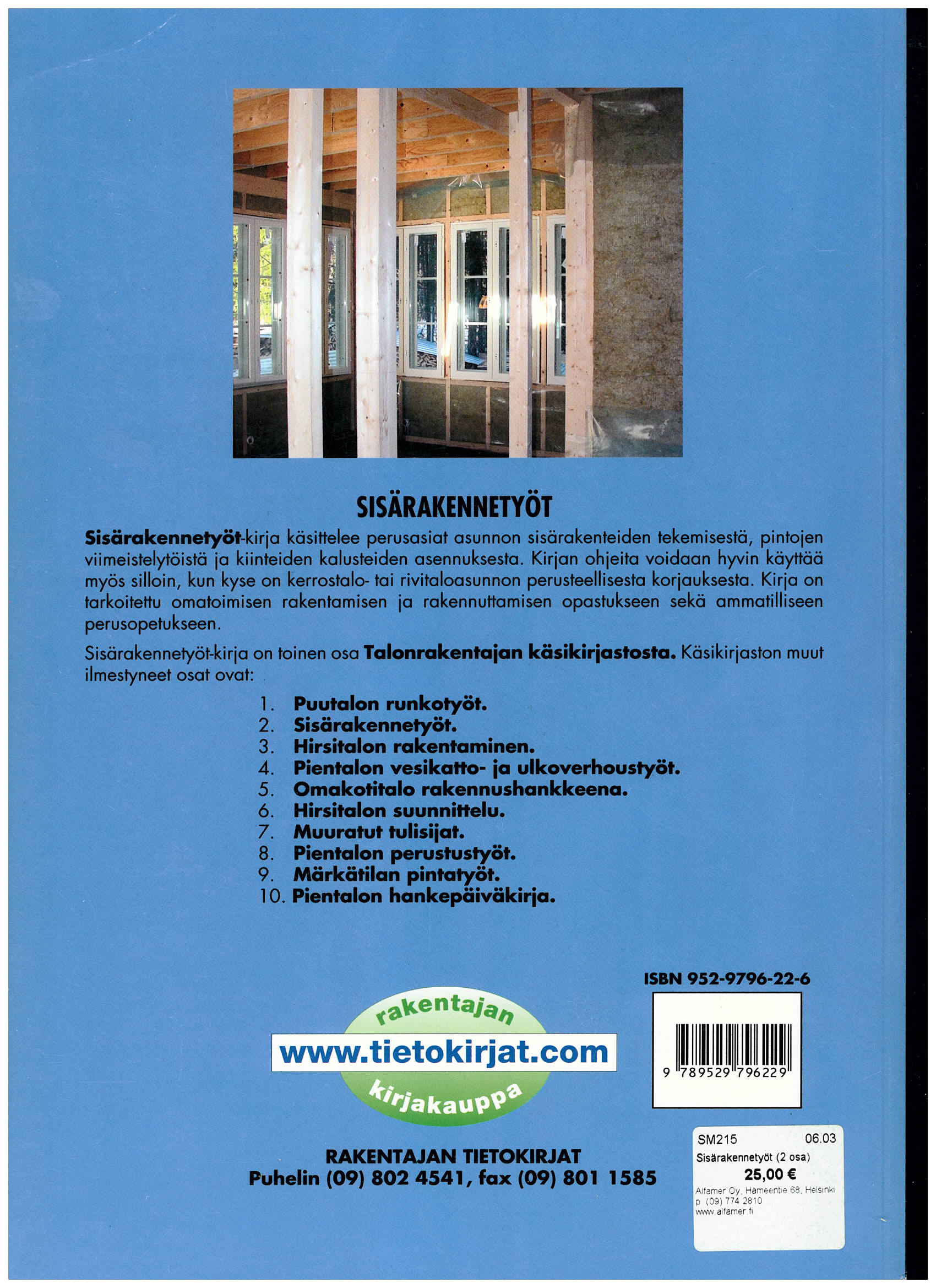 Sisärakennetyöt antikvariaattikirja - Image 2