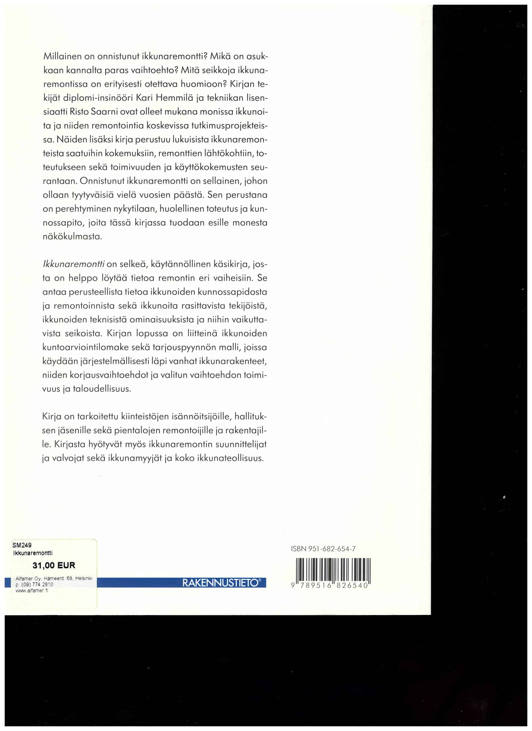 Ikkunaremontti antikvariaattikirja - Image 2