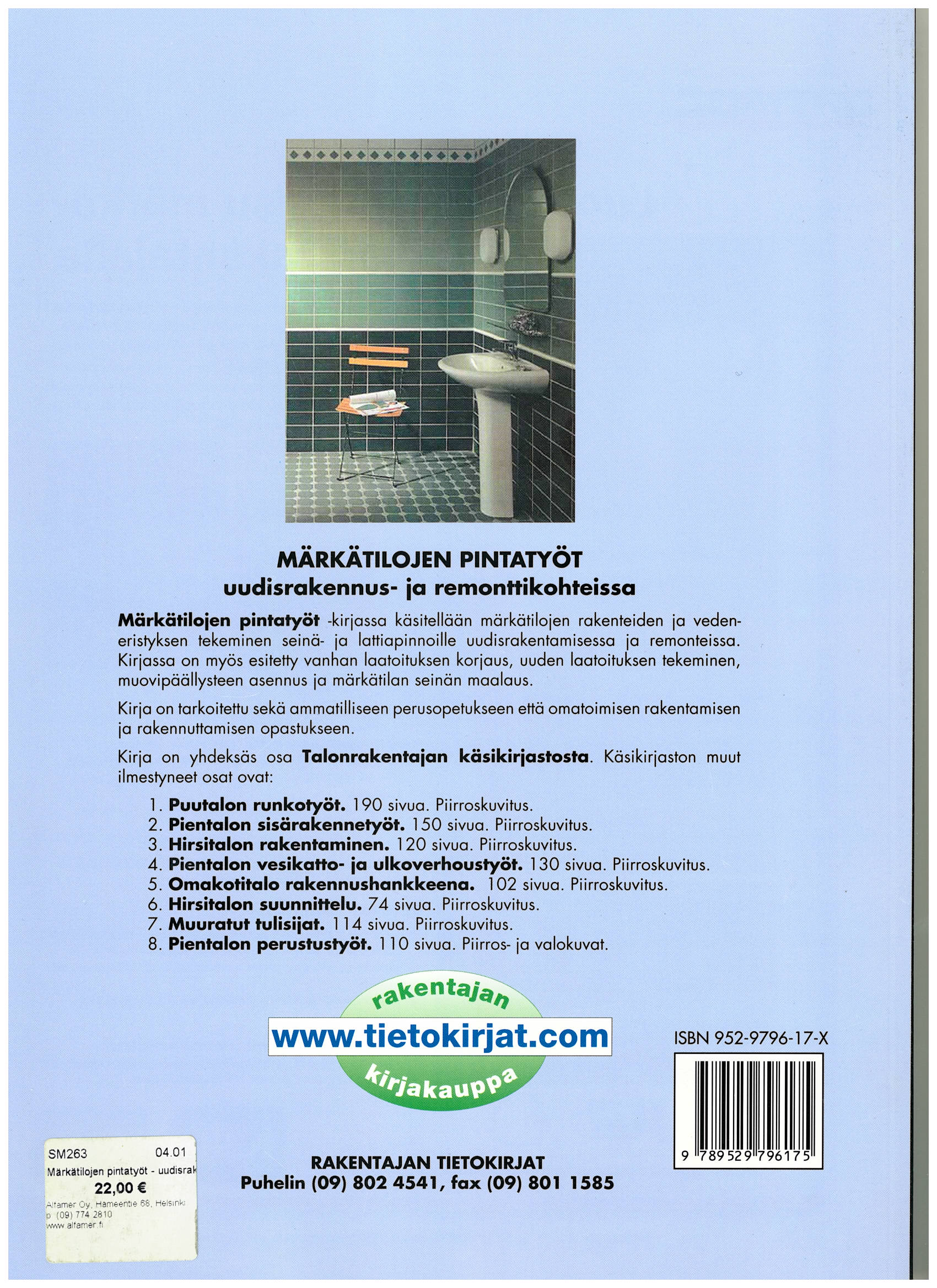 Märkätilojen pintatyöt antikvariaattikirja - Image 2