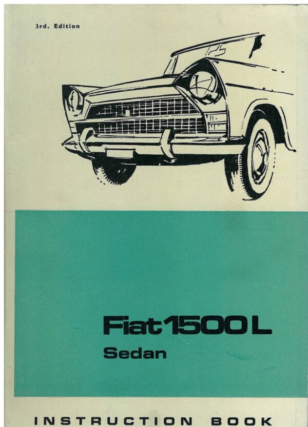 Fiat 1500L Sedan; Instruction Book
