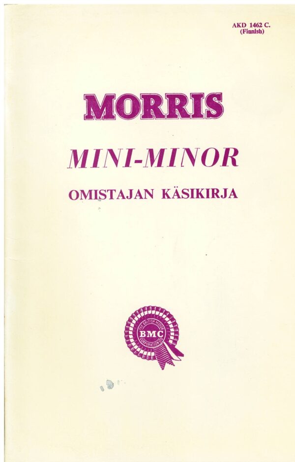 Morris Mini-Minor; Omistajan käsikirja
