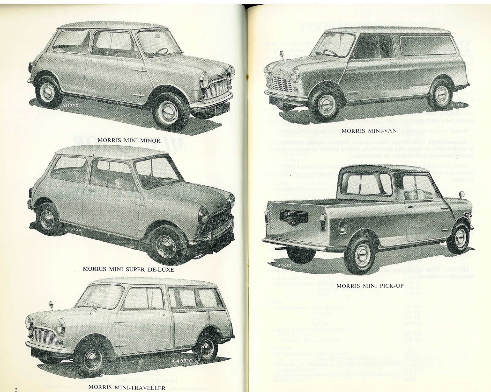 Morris Mini-Minor; Omistajan käsikirja - Image 2